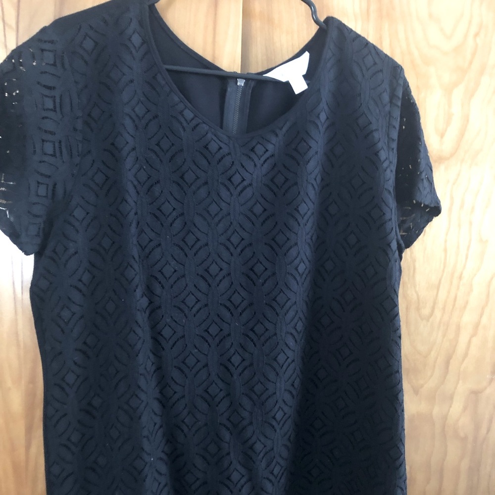 Beautiful Lined Black Lace top